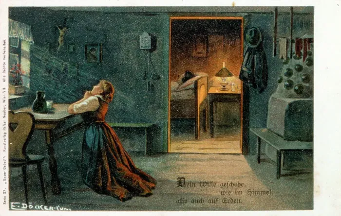 Framed Print : Thy will be done... Date: early 20th century Framed Print : Thy will be done... Date: early 20th century