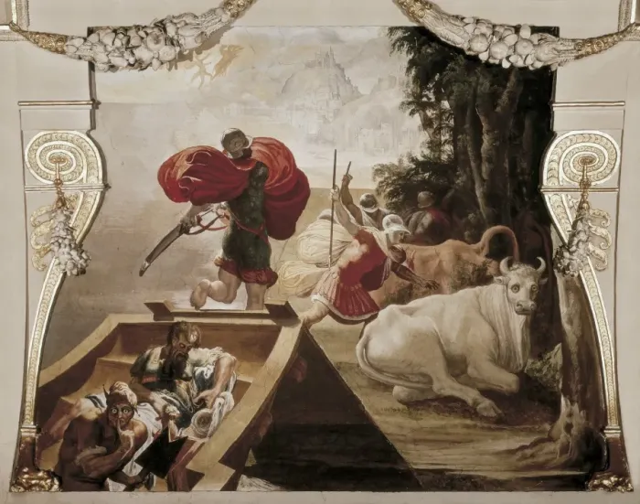 Framed Print : TIBALDI, Pellegrino (1527-1596). The Mates of Framed Print : TIBALDI, Pellegrino (1527-1596). The Mates of