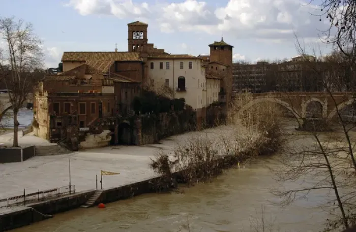 Framed Print : Tiber Island. Italy Framed Print : Tiber Island. Italy