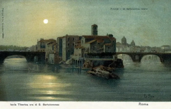 Framed Print : The Tiber Island, Rome, Italy Framed Print : The Tiber Island, Rome, Italy
