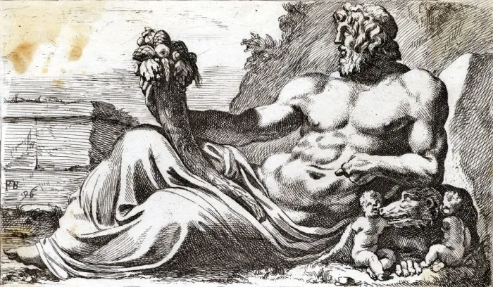Framed Print : TIBERUS. The best-known of the Roman river-gods Framed Print : TIBERUS. The best-known of the Roman river-gods