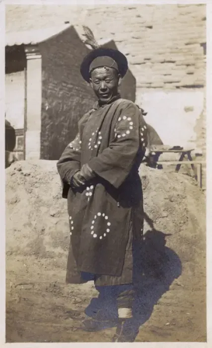 Framed Print : Tibetan Man in traditional costume Framed Print : Tibetan Man in traditional costume