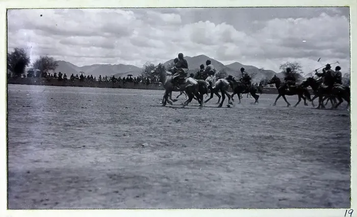 Framed Print : Tibetans playing polo, from a fascinating album which reveals new details on a little-known campaign in which a British military force brushed aside Tibetan defences to capture Lhasa, in 1904 Framed Print : Tibetans playing polo, from a fascinating album which reveals new details on a little-known campaign in which a British military force brushed aside Tibetan defences to capture Lhasa, in 1904