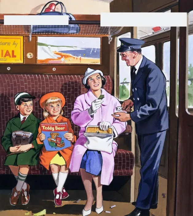 Framed Print : The Ticket Inspector Framed Print : The Ticket Inspector
