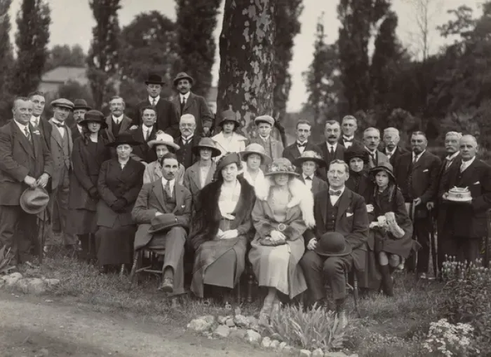 Framed Print : Ticket Inspectors Allotment Prize Giving, 1922 Framed Print : Ticket Inspectors Allotment Prize Giving, 1922