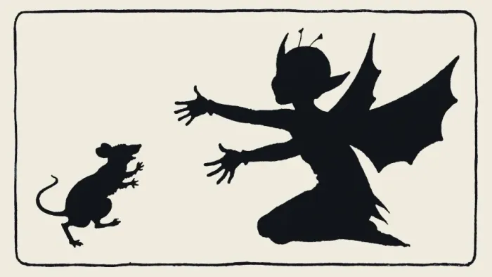 Framed Print : Tickety Tock - Silhouette illustration Framed Print : Tickety Tock - Silhouette illustration