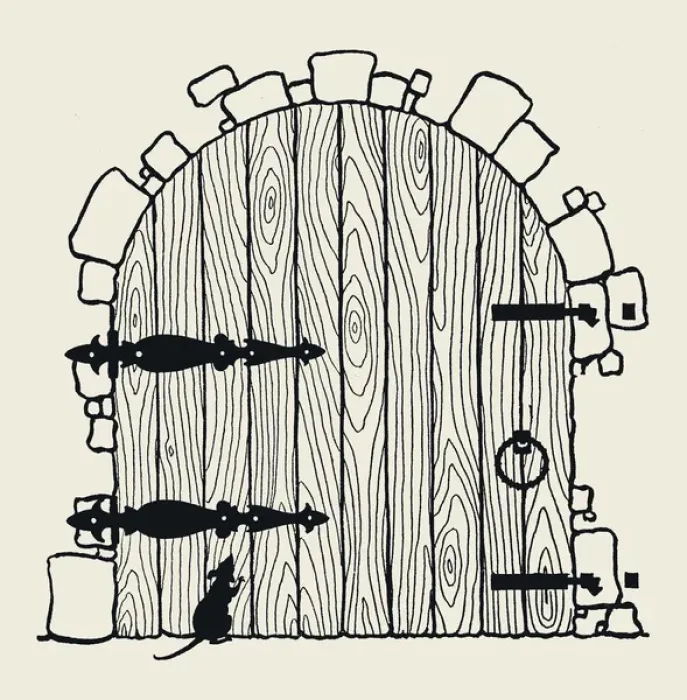 Framed Print : Tickety Tock - Silhouette illustration Framed Print : Tickety Tock - Silhouette illustration