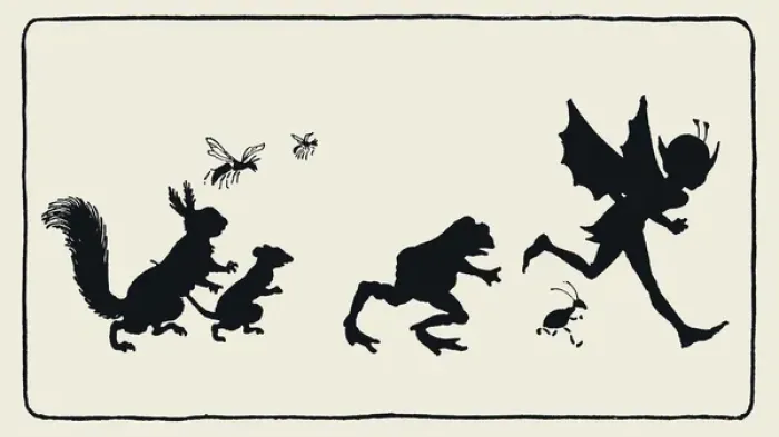 Framed Print : Tickety Tock - Silhouette illustration Framed Print : Tickety Tock - Silhouette illustration