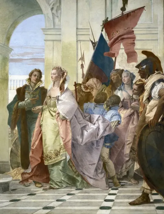 Framed Print : TIEPOLO, Giovanni Battista (1696-1770). The Continence