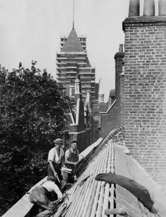 Framed Print : Tiling the Temple Roof Framed Print : Tiling the Temple Roof