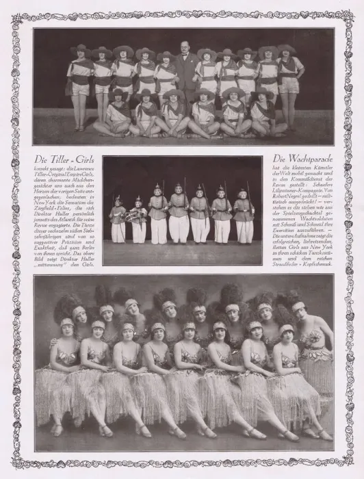 Framed Print : The Tiller-Girls in Herman Hallers Noch und Noch, Admiralspalast Framed Print : The Tiller-Girls in Herman Hallers Noch und Noch, Admiralspalast