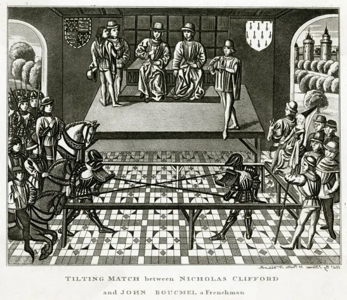 Framed Print : Tilting match