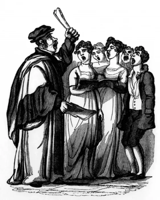 Framed Print : A timekeeper: singers in 1831 Framed Print : A timekeeper: singers in 1831
