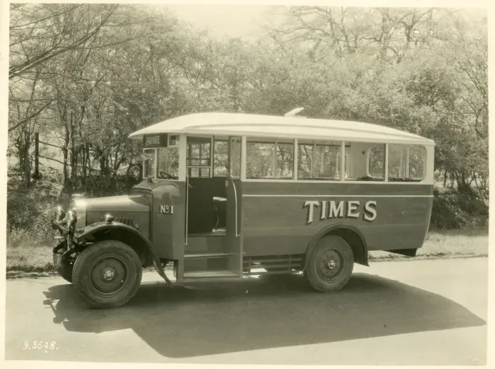 Framed Print : Times advertising bus Framed Print : Times advertising bus