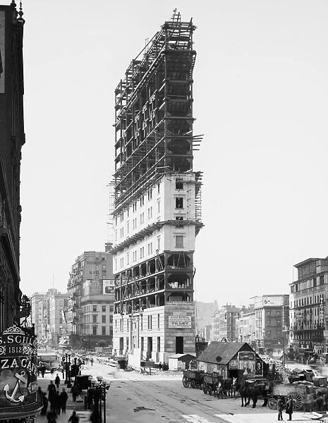 Times Newspaper Building under construction, New York City