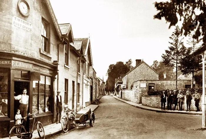 Framed Print : Timsbury near Romsey early 1900's Framed Print : Timsbury near Romsey early 1900's