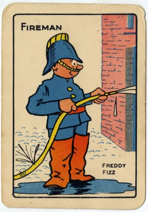 Framed Print : Tinker, Tailor playing card - Fireman Framed Print : Tinker, Tailor playing card - Fireman