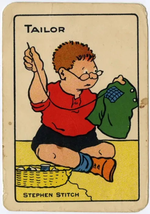 Framed Print : Tinker, Tailor playing card - Tailor Framed Print : Tinker, Tailor playing card - Tailor
