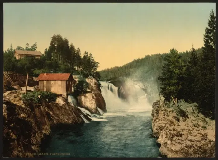 Framed Print : Tinnfossen, Telemarken (i. e, Telemark), Norway Framed Print : Tinnfossen, Telemarken (i. e, Telemark), Norway