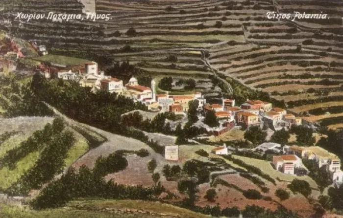 Framed Print : Tinos Island, Greece - Potamia Framed Print : Tinos Island, Greece - Potamia