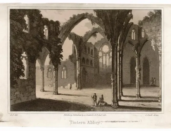 Framed Print : Tintern Abbey / Clark Framed Print : Tintern Abbey / Clark