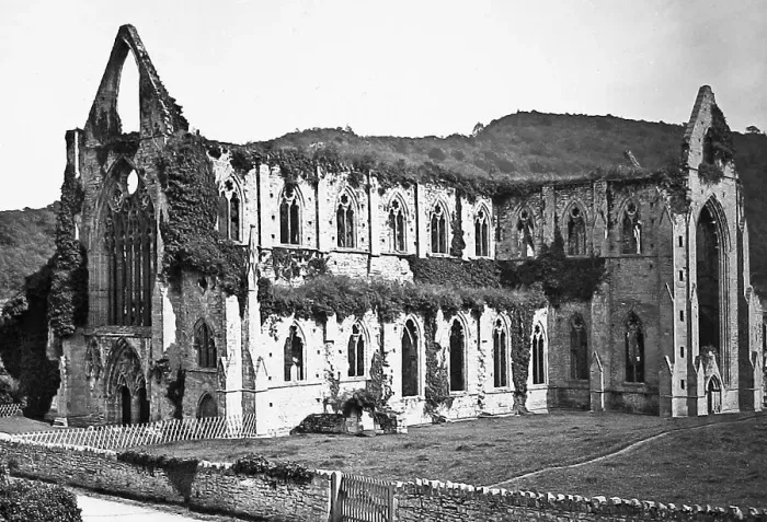 Framed Print : Tintern Abbey Victorian period Framed Print : Tintern Abbey Victorian period