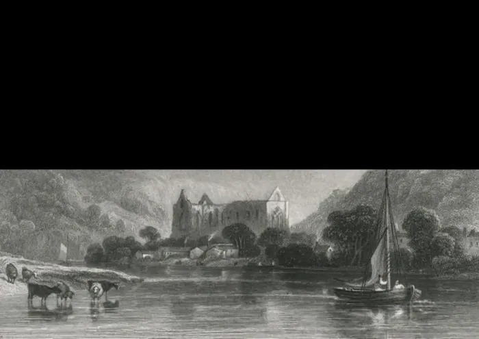 Framed Print : Tintern / Radclyffe / 1835 Framed Print : Tintern / Radclyffe / 1835