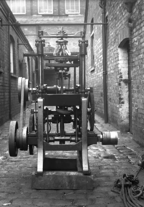 Framed Print : Tipstitcher machine at Battersbys hatworks Framed Print : Tipstitcher machine at Battersbys hatworks