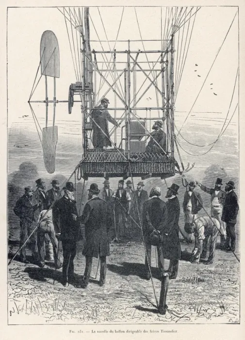 Framed Print : Tissandier Airship 2 Framed Print : Tissandier Airship 2