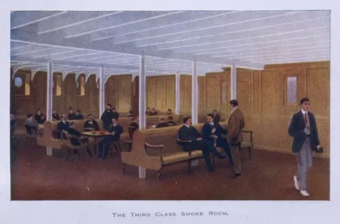 Framed Print : Titanic Third Class Smoke Room Framed Print : Titanic Third Class Smoke Room