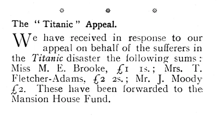 Framed Print : Titanic disaster appeal fund - report of donations in Tatler Framed Print : Titanic disaster appeal fund - report of donations in Tatler