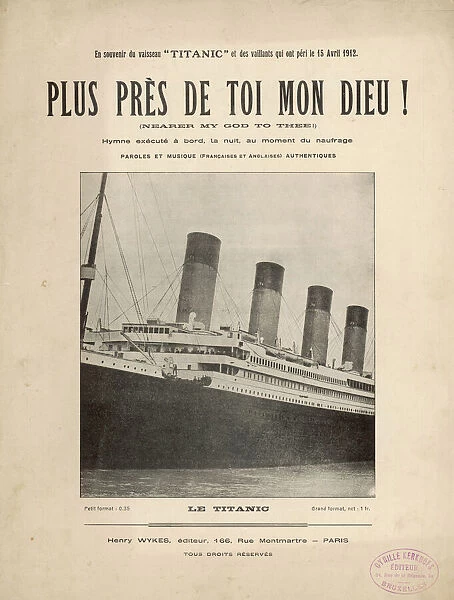 Titanic Hymn Sheet 1912
