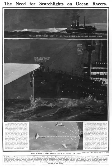 Framed Print : Titanic - Need for Searchlights on Ocean Racers Framed Print : Titanic - Need for Searchlights on Ocean Racers