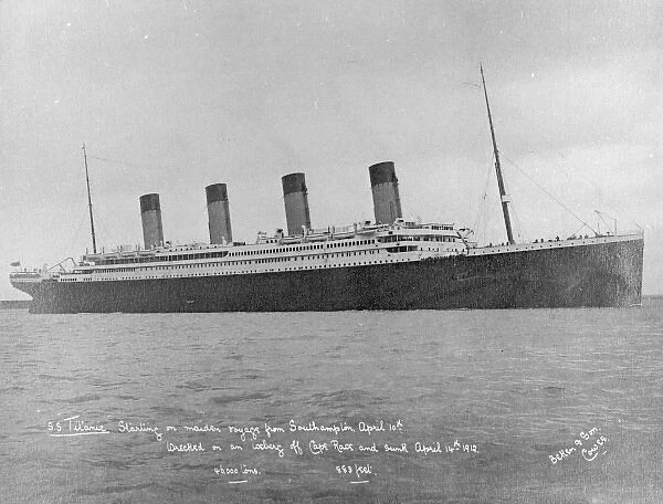 Titanic starting on maiden voyage