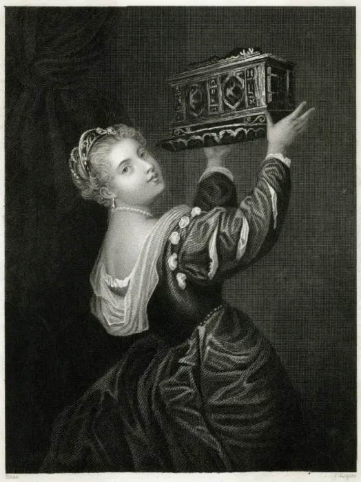 Framed Print : Titian - Lavinia Vecelli Framed Print : Titian - Lavinia Vecelli