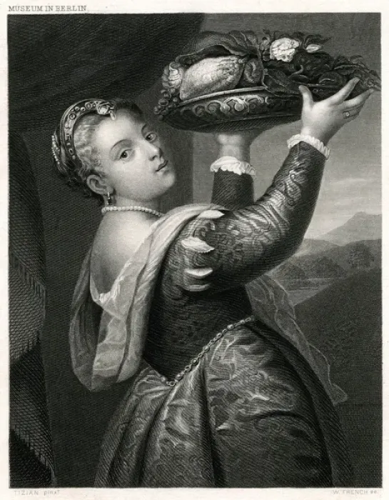 Framed Print : Titian - Lavinia VecelliLI Framed Print : Titian - Lavinia VecelliLI