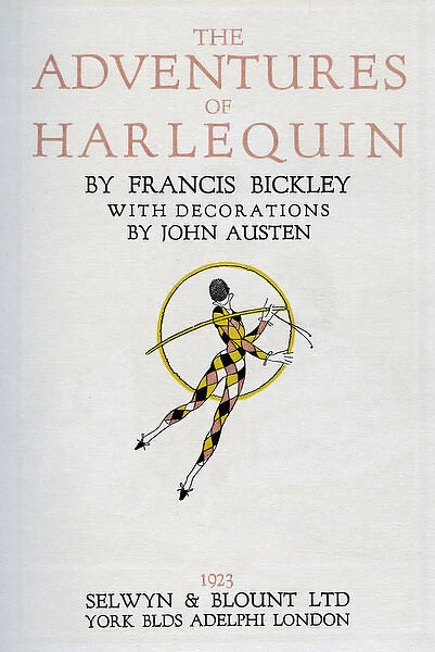 Title page, The Adventures of Harlequin