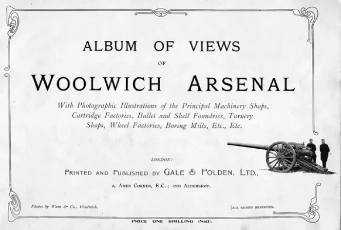 Framed Print : Title page design, Album of Views of Woolwich Arsenal Framed Print : Title page design, Album of Views of Woolwich Arsenal