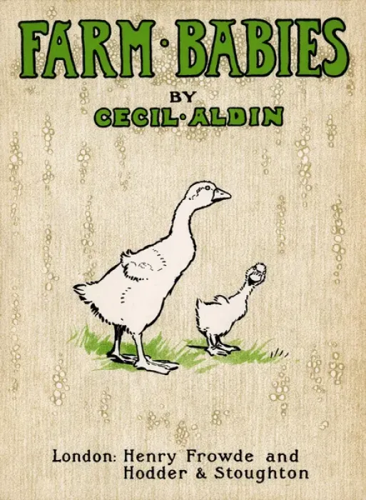Framed Print : Title page design by Cecil Aldin, Farm Babies Framed Print : Title page design by Cecil Aldin, Farm Babies