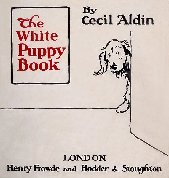 Title page design by Cecil Aldin, The White Puppy Book