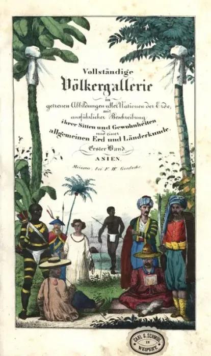 Framed Print : Title page from Goedsches Complete Gallery of Peoples Framed Print : Title page from Goedsches Complete Gallery of Peoples