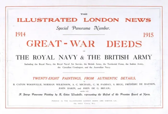 Framed Print : Title page of Great War Deeds, Illustrated London News Framed Print : Title page of Great War Deeds, Illustrated London News