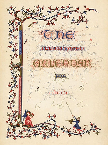 Title page from illuminated calendar for 1846