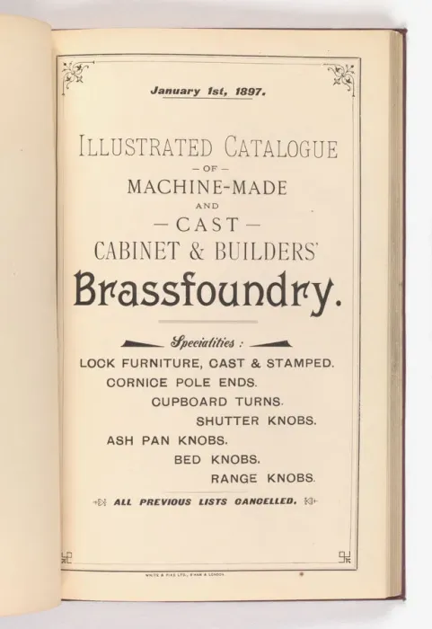 Framed Print : Title page from Illustrated Catalogue of Machine-Made and C Framed Print : Title page from Illustrated Catalogue of Machine-Made and C