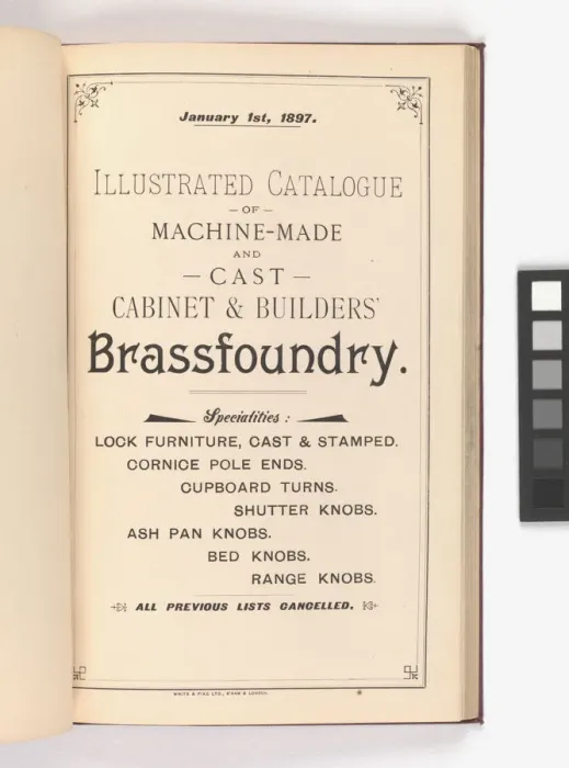 Framed Print : Title page from Illustrated Catalogue of Machine-Made and C Framed Print : Title page from Illustrated Catalogue of Machine-Made and C