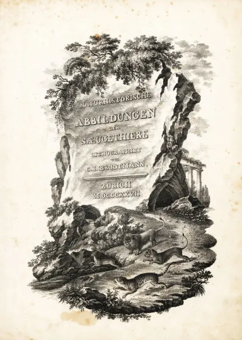 Framed Print : Title page from Illustrated History of Natural Animals, 1827 Framed Print : Title page from Illustrated History of Natural Animals, 1827