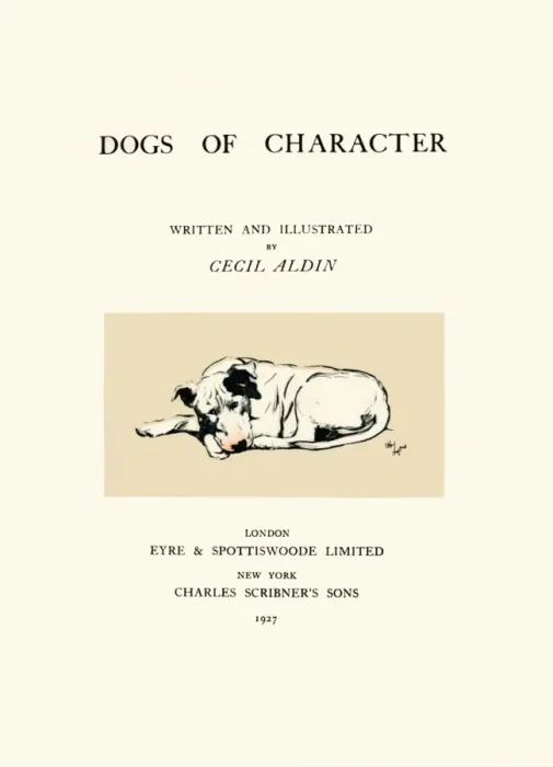 Framed Print : Title page illustration by Cecil Aldin, with bull terrier Framed Print : Title page illustration by Cecil Aldin, with bull terrier
