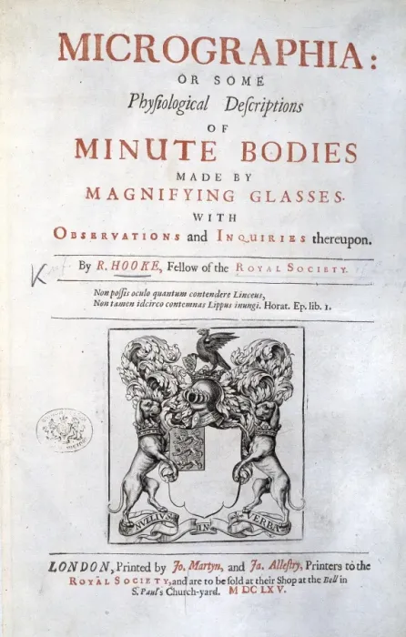 Framed Print : Title page of Micrographia by R. Hooke Framed Print : Title page of Micrographia by R. Hooke