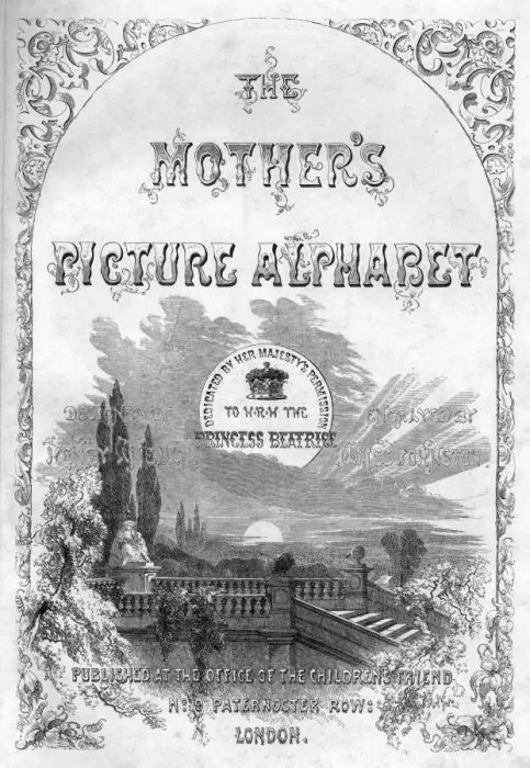 Framed Print : Title page, The Mothers Picture Alphabet Framed Print : Title page, The Mothers Picture Alphabet