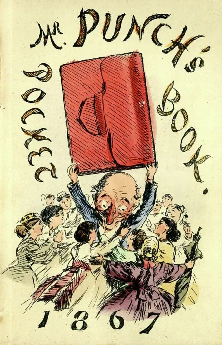 Framed Print : Title page, Mr. Punch's Pocket Book, 1867 Framed Print : Title page, Mr. Punch's Pocket Book, 1867